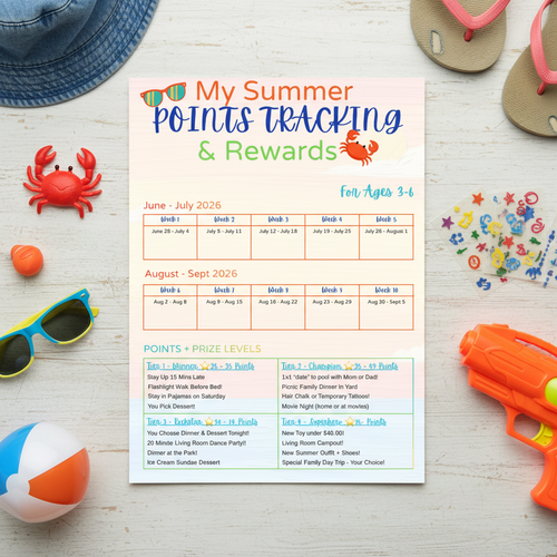 Boys Points Tracking & Rewards Mockup